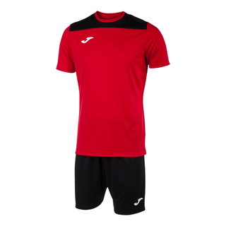 Zestaw Joma do treningu (krótkie spodenki i koszulka z krótkim rękawem) Phoenix III czerwono/czarny dla mężczyzn
