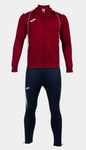 Joma Tracksuit Championship VII (Jacket and Trousers) Burgundy/White/Navy Men