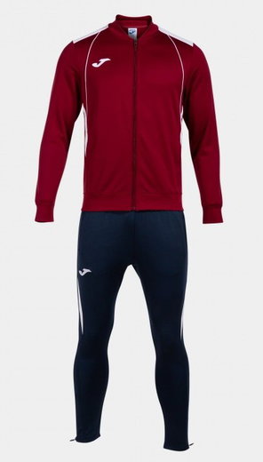 Joma Trainingsanzug Championship VII (Jacke und Hose) weinrot/weiss/marineblau Herren