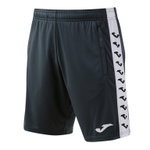 Joma Trainingshose Bermuda Heroic (100% Polyester, mit Seitentaschen) kurz anthrazitgrau/weiss Herren