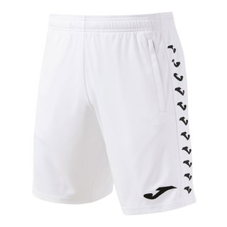 Spodenki treningowe Joma Bermuda Heroic (100% poliester, z bocznymi kieszeniami) krótkie białe męskie