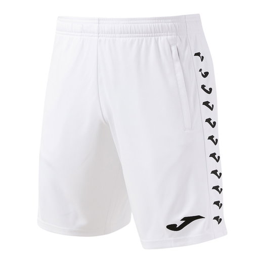 Joma Trainingshose Bermuda Heroic (100% Polyester, mit Seitentaschen) kurz weiss Herren