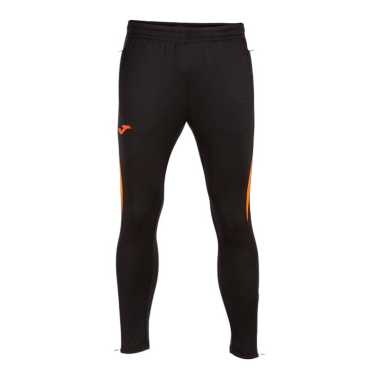 Joma Trainingshose Championship VII (100% Polyester) lang schwarz/orange Herren