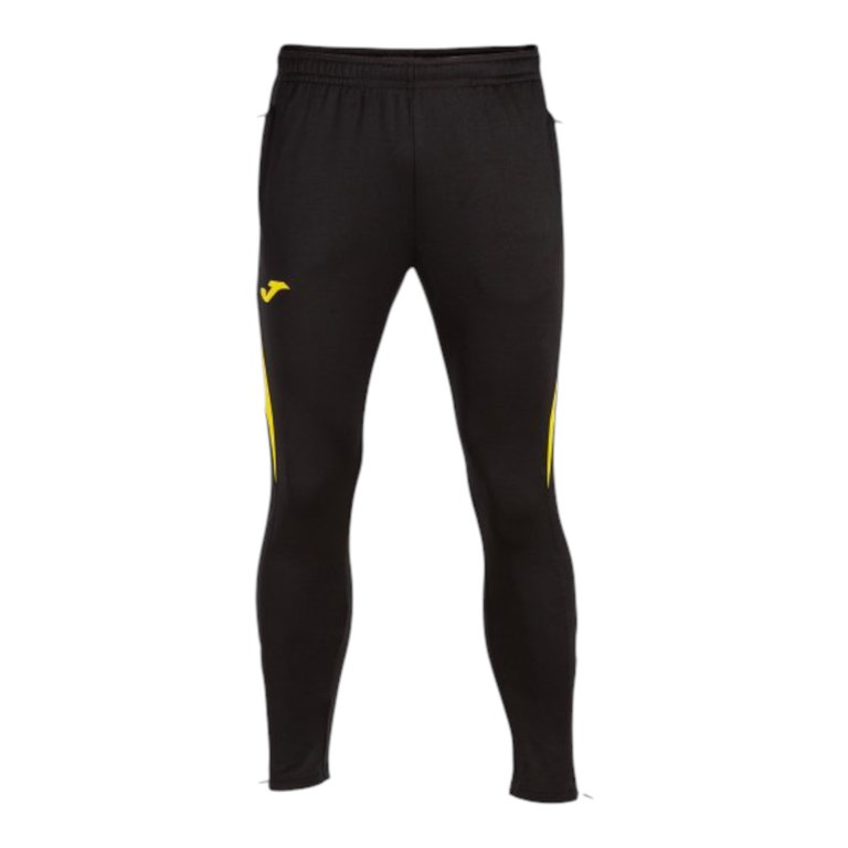 Joma Trainingshose Championship VII (100% Polyester) lang schwarz/gelb Herren