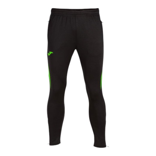 Joma Trainingshose Championship VII (100% Polyester) lang schwarz/neongrün Herren