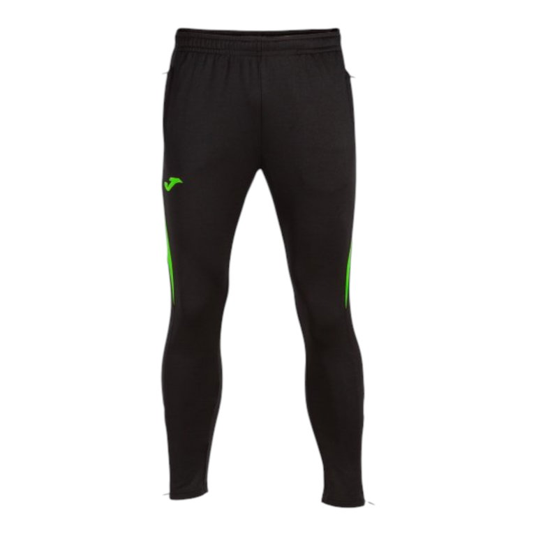 Joma Trainingshose Championship VII (100% Polyester) lang schwarz/neongrün Herren