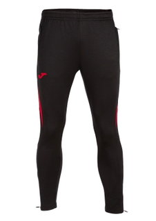 Joma Training Pants Championship VII (100% Polyester) long black/red Men
