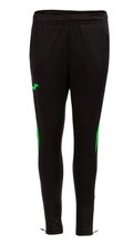 Joma Training Pants Championship VII (100% Polyester) long black/neon green Men
