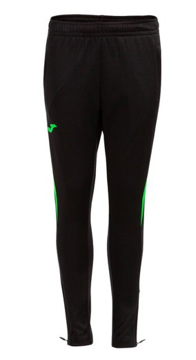 Joma Trainingshose Championship VII (100% Polyester) lang schwarz/neongrün Herren
