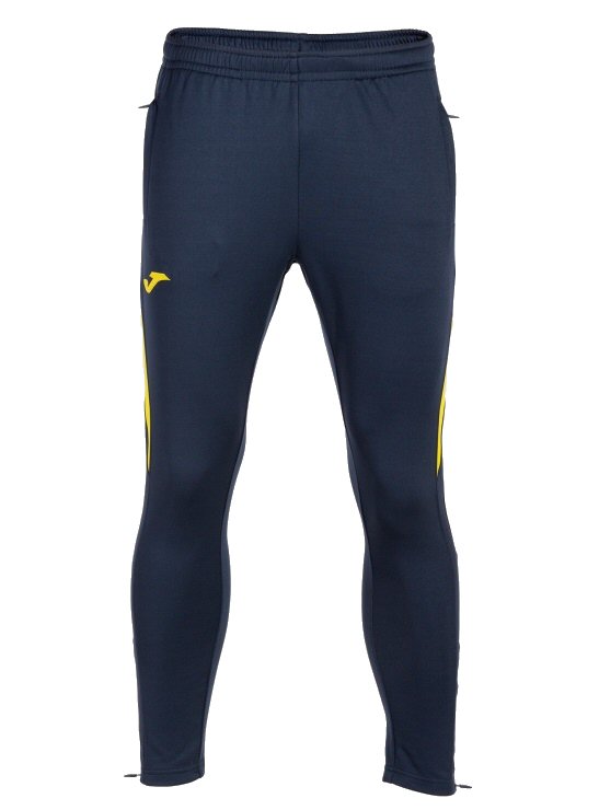 Joma Trainingshose Championship VII (100% Polyester) lang marineblau/gelb Herren