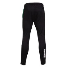 Joma Eco Championship Training Trousers (optimal freedom of movement, elastic waistband with drawstring) long black/green men's