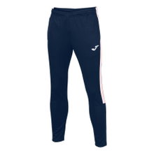 Joma Eco Championship Training Trousers (optimal freedom of movement, elastic waistband with drawstring) long navy blue/pink men's