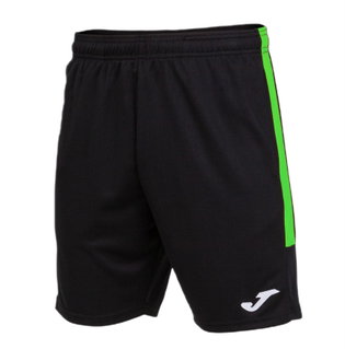 Joma Trainingshose Eco Championship Bermuda (optimale Bewegungsfreiheit, elastischer Bund mit Kordelzug) kurz schwarz/neongrün Herren