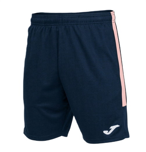 Joma Trainingshose Eco Championship Bermuda (optimale Bewegungsfreiheit, elastischer Bund mit Kordelzug) kurz marineblau/rosa Herren