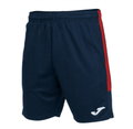 Joma Trainingshose Eco Championship Bermuda (optimale Bewegungsfreiheit, elastischer Bund mit Kordelzug) kurz marineblau/rot Herren