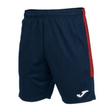 Joma Trainingshose Eco Championship Bermuda (optimale Bewegungsfreiheit, elastischer Bund mit Kordelzug) kurz marineblau/rot Herren