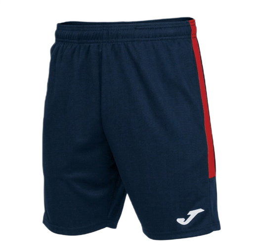 Joma Trainingshose Eco Championship Bermuda (optimale Bewegungsfreiheit, elastischer Bund mit Kordelzug) kurz marineblau/rot Herren