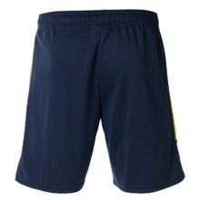 Joma Trainingshose Eco Championship Bermuda (optimale Bewegungsfreiheit, elastischer Bund mit Kordelzug) kurz marineblau/gelb Herren
