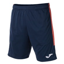 Joma Eco Championship Bermuda Training Trousers (optimal freedom of movement, elastic waistband with drawstring) short navy/orange men's