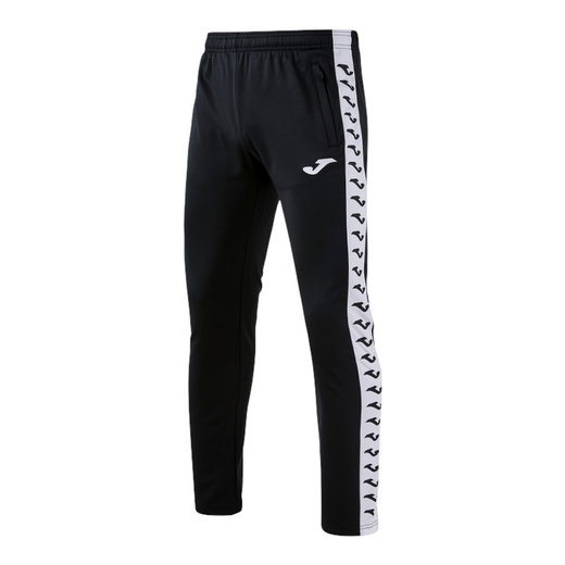 Joma Trainingshose Heroic (100% Polyester, mit Seitentaschen) lang schwarz/weiss Herren