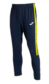 Joma Trainingshose Olimpiada (strapazierfähig, atmungsaktiv) lang marineblau/gelb Herren