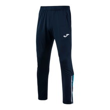 Joma Toledo II Training Trousers (Side Pockets with Zipper) Long Dark Blue/Turquoise Men's