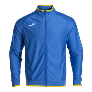 Joma kurtka treningowa Combi Premium (z bocznymi kieszeniami, oddychający materiał funkcjonalny) niebiesko-żółta męska