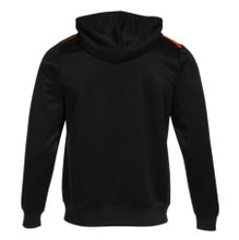 Joma Trainingsjacke Eco Supernova Full Zip mit Kapuze (rec. Polyester, weiches Material) schwarz/orange Herren