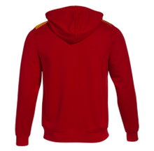 Joma Eco Supernova Full Zip Training Jacket with Hood (recycled polyester, soft material) red/yellow men's