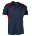 Joma Sport-Tshirt Championship VII (leicht, atmungsaktiv) marineblau/rot Herren