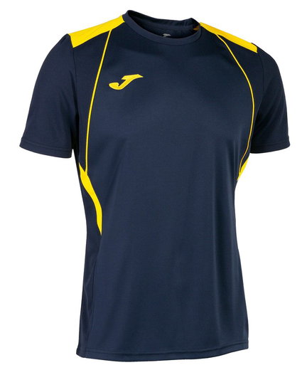 Joma Sport-Tshirt Championship VII (leicht, atmungsaktiv) marineblau/gelb Herren