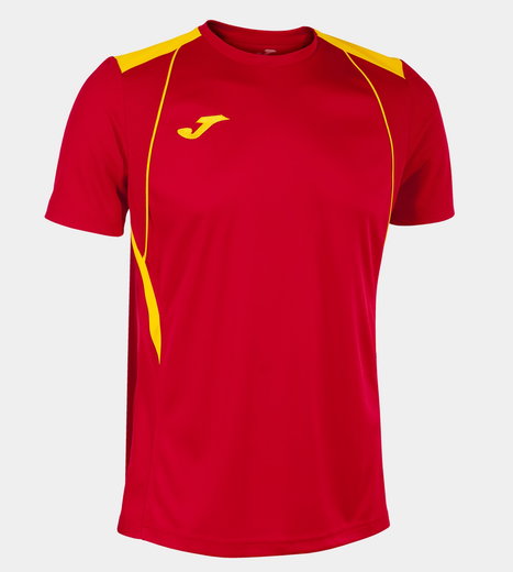Joma Sport-Tshirt Championship VII (leicht, atmungsaktiv) rot/gelb Herren