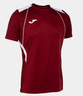 Joma Sport-Tshirt Championship VII (leicht, atmungsaktiv) weinrot/weiss Herren
