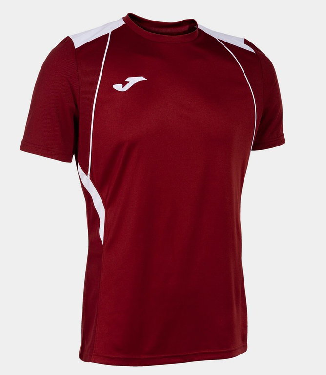 Joma Sport-Tshirt Championship VII (leicht, atmungsaktiv) weinrot/weiss Herren