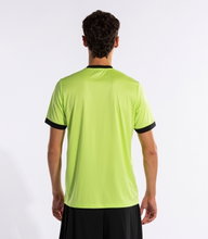 Joma Tennis T-shirt Court (V-neck) lime green/black Men