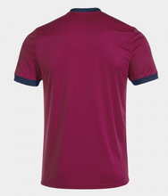 Joma Tennis T-shirt Court (V-neck) burgundy Men