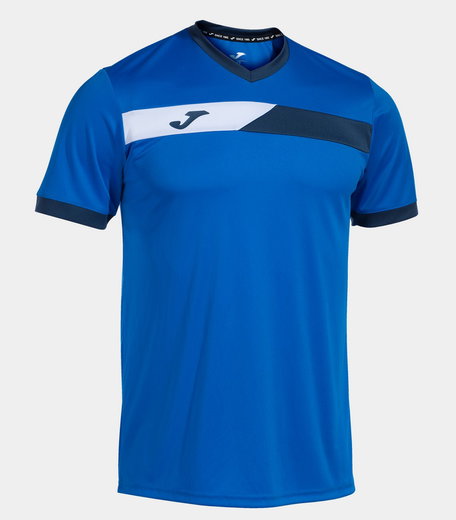 Joma Tennis-Tshirt Court (V-Ausschnitt) royalblau Herren