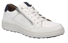 Josef Seibel Sneaker Maddox 07 (Leder) weiss/dunkelblau Herren