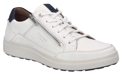 Josef Seibel Sneaker Maddox 07 (Leder) weiss/dunkelblau Herren
