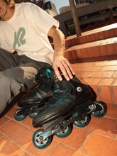 K2 Inline Skates F.I.T. 80 Boa (Rollen: 80mm/82A, Kugellager:ABEC 5) schwarz/blau Herren