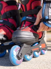K2 Inline Skates Raider Boa (Rollen: 72mm Kugellager: ABEC: 3) schwarz/rot Kinder