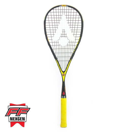 Karakal Squashschläger S Pro 2.1 125g/ausgewogen 2025 schwarz/gelb - besaitet -