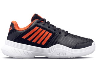 KSwiss Tennisschuhe Court Express schwarz/orange Allcourt Kleinkinder