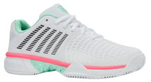 KSwiss Tennis Shoes Express Light 3 Clay/Sand Court White/Mint/Pink Ladies