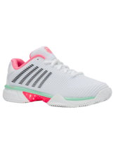 KSwiss Hypercourt Express 2 HB Clay/Sand Court Tennis Shoes white/pink/mint for women