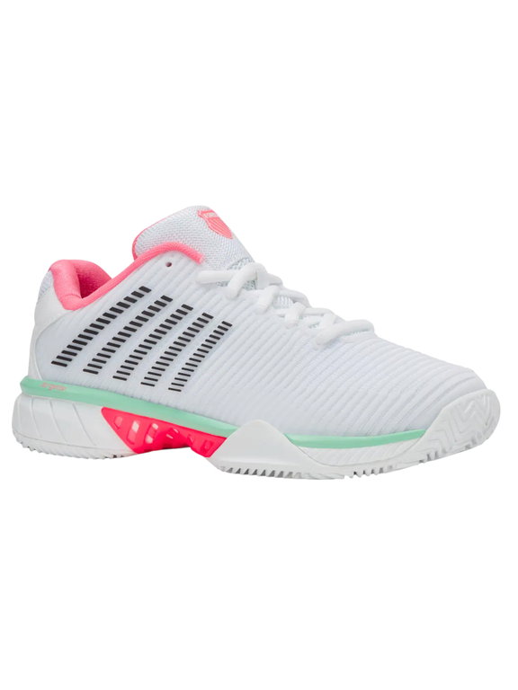 KSwiss Hypercourt Express 2 HB Clay/Sand Court Tennis Shoes white/pink/mint for women