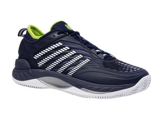 KSwiss Tennis Shoes Hypercourt Supreme 2 HB Clay/Sand Court - peacoat blue/white/lime green Men