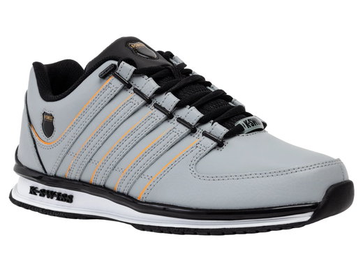 KSwiss Sneaker Rinzler Leder 2026 grau/schwarz/orange Herren