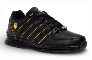 KSwiss Rinzler Leather Sneakers 2026 black/yellow men's