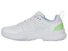 KSwiss Court Express 2 Clay/Sand Tennis Shoes 2025 White/Blue/Green Ladies
